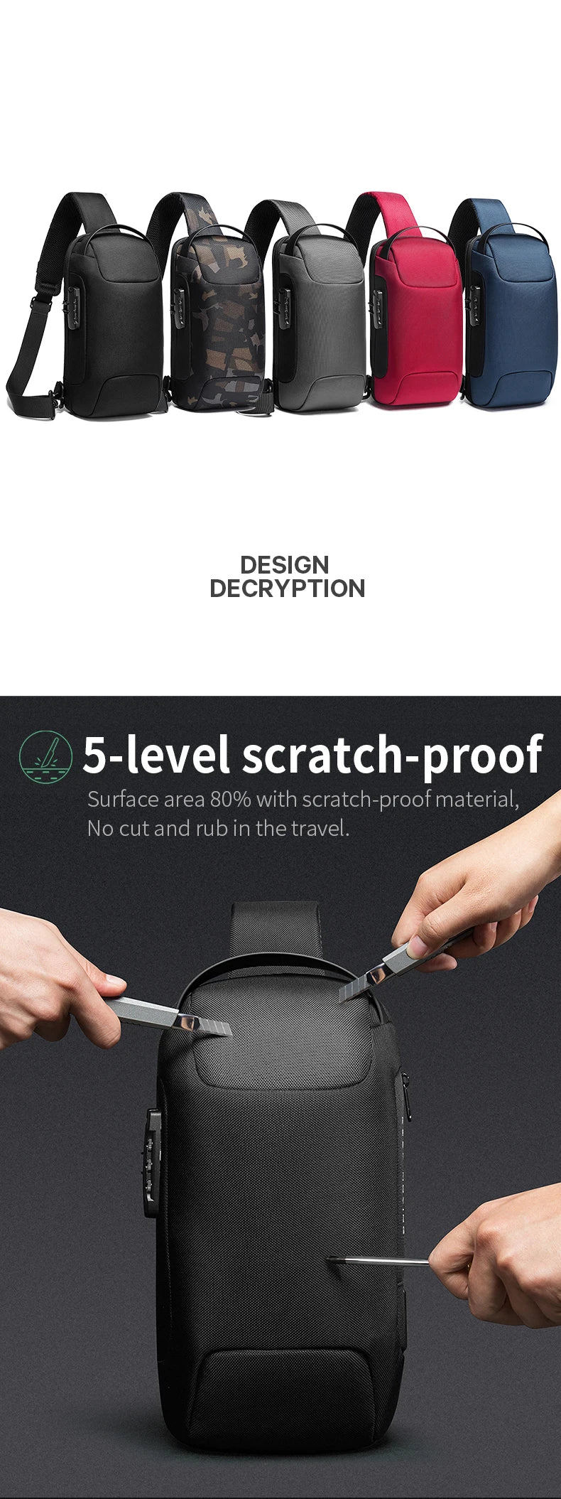 Anti-theft Crossbody Bag